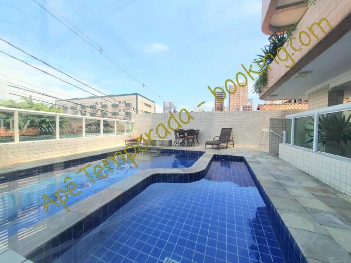 Ape Temporada Praia Grande Sp Completo Com Piscina, Churrasqueira, Estacionamento Exterior foto